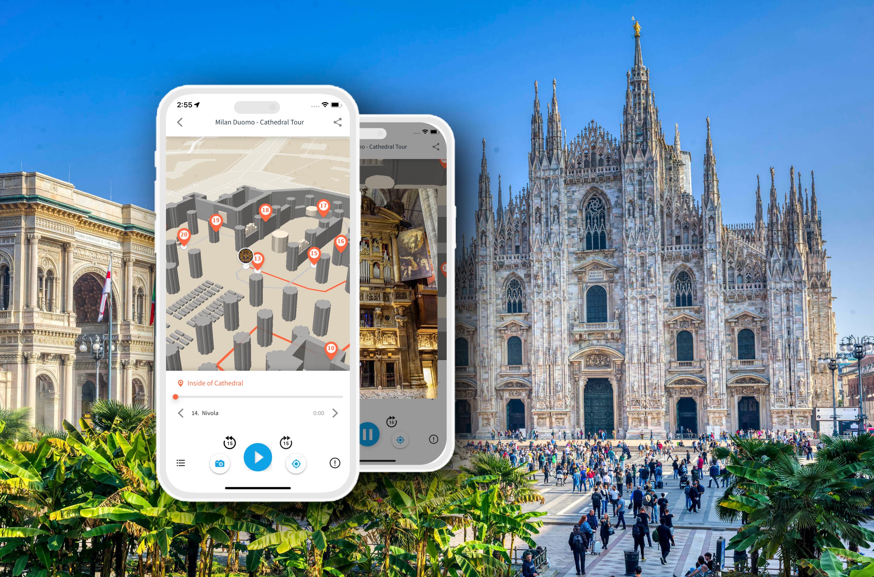 Self-guided tour of Milan Duomo with an audio guide