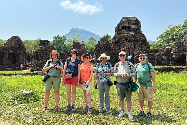 My Son sanctuary small group return by boat