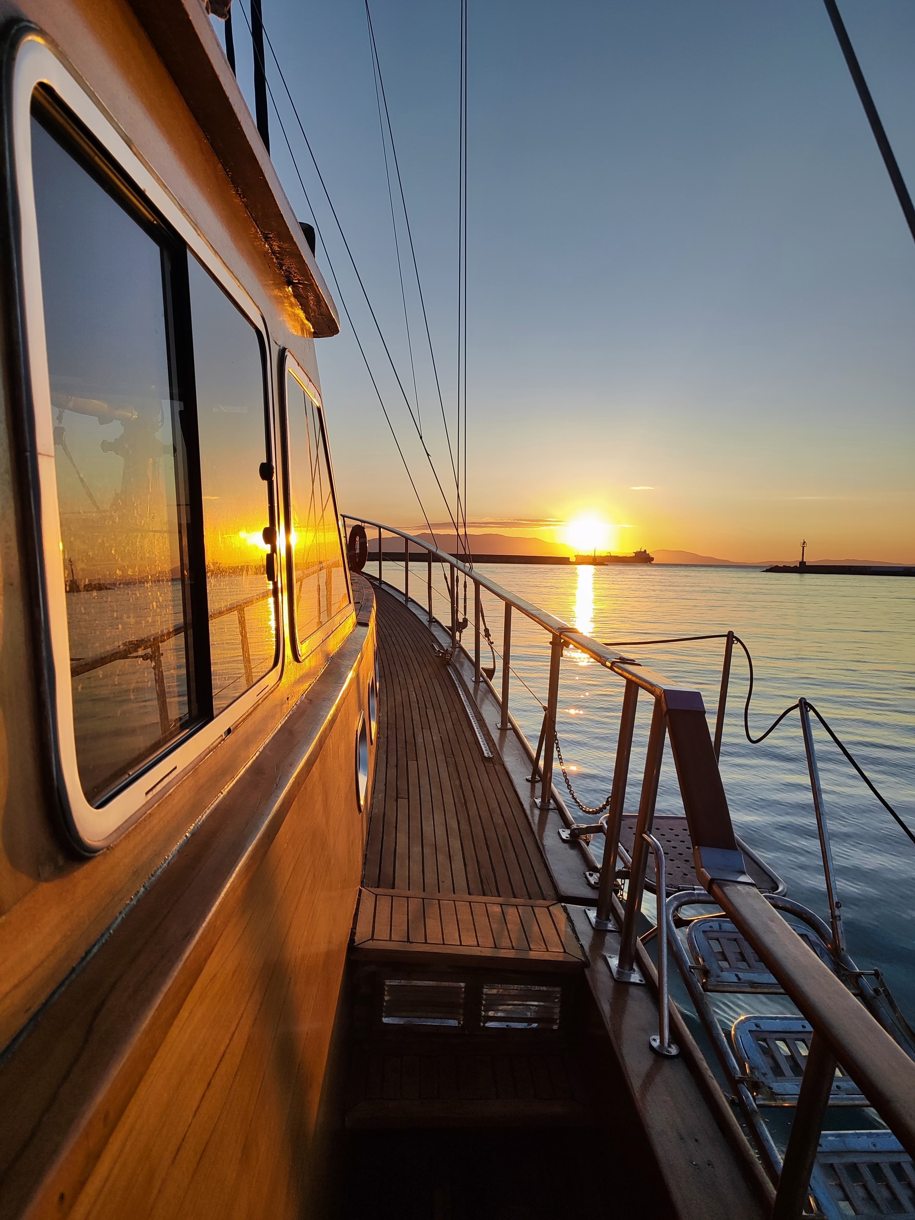 Sunset south coast cruise and Delos view