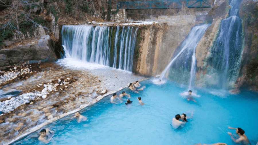 Private Day Trip: Pozar Thermal Baths and Edessa Waterfalls