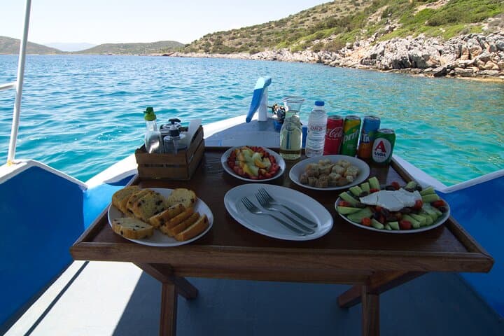 Crete: Boat Cruise with Fishing, Swimming, BBQ & Drinks