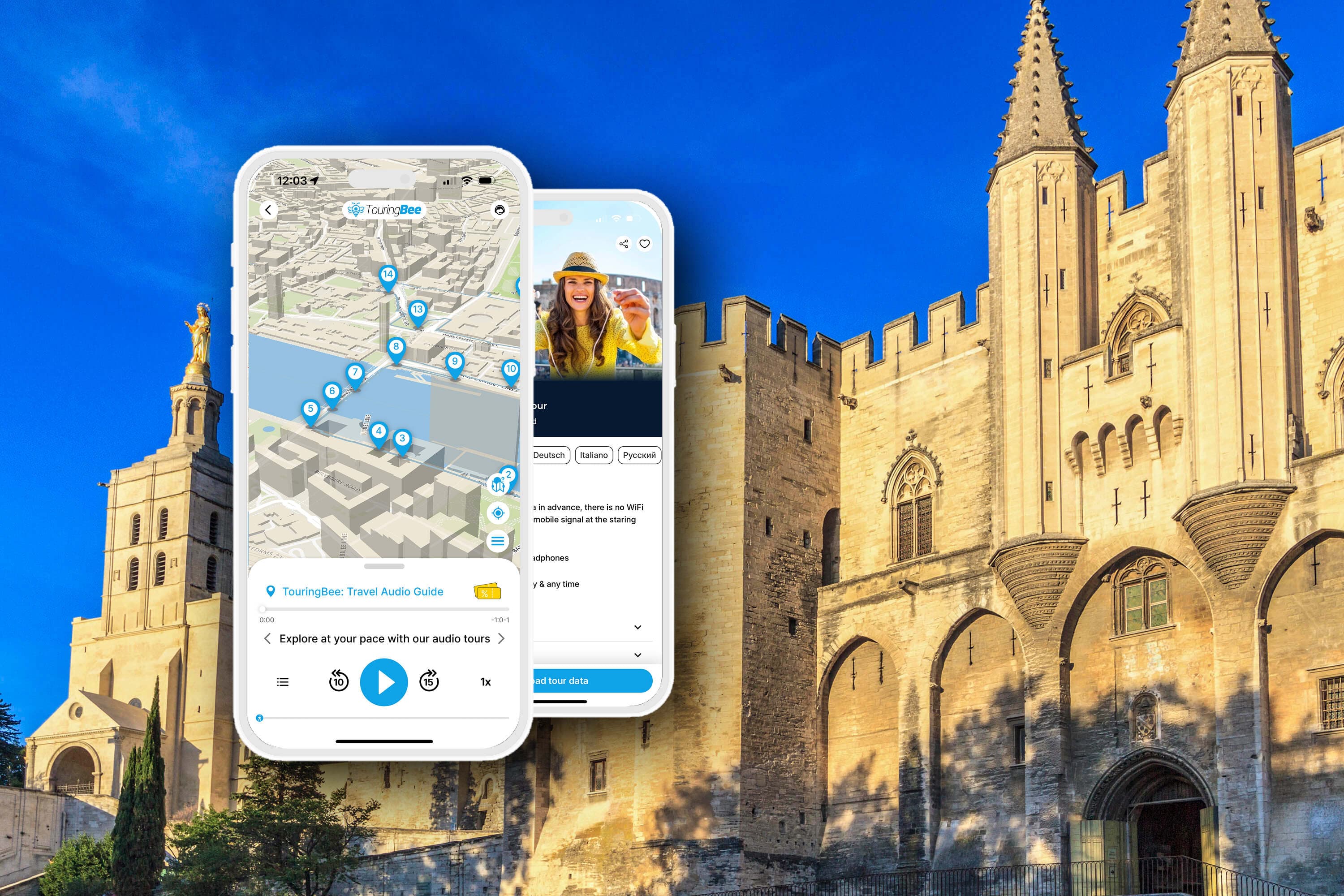 Avignon Walking Tour with an Audio Guide on Your Smartphone