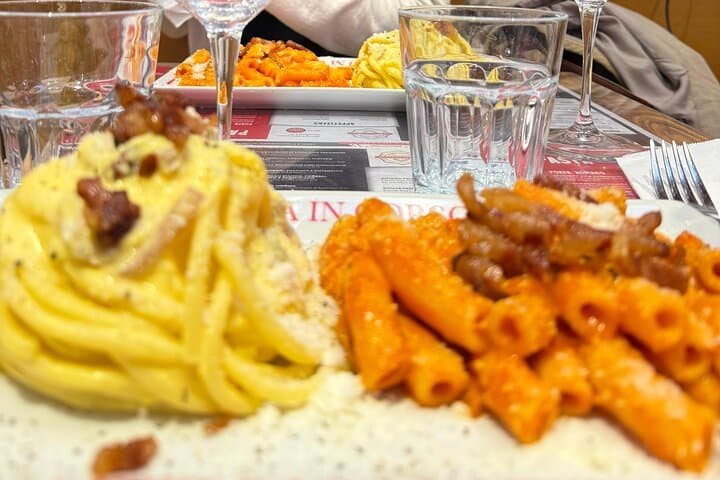 Rome Gluten-Free Seated Pasta Dinner: Carbonara & Amatriciana