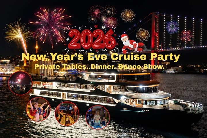 Istanbul Bosphorus New Year's Eve Dinner Cruise Party in Istanbul