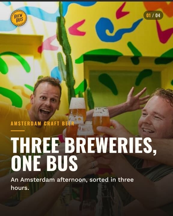 Brew Bus Amsterdam Instagram carousel