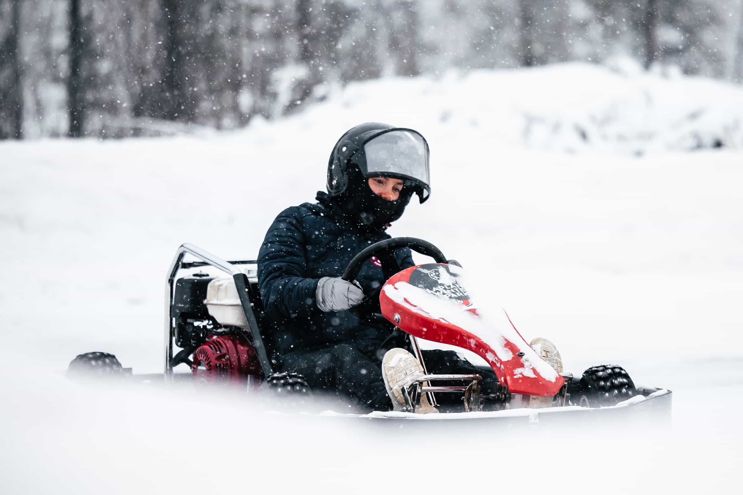 Lapland Winter Park Ice karting ticket - speedy, fun and a winterlicious activity!