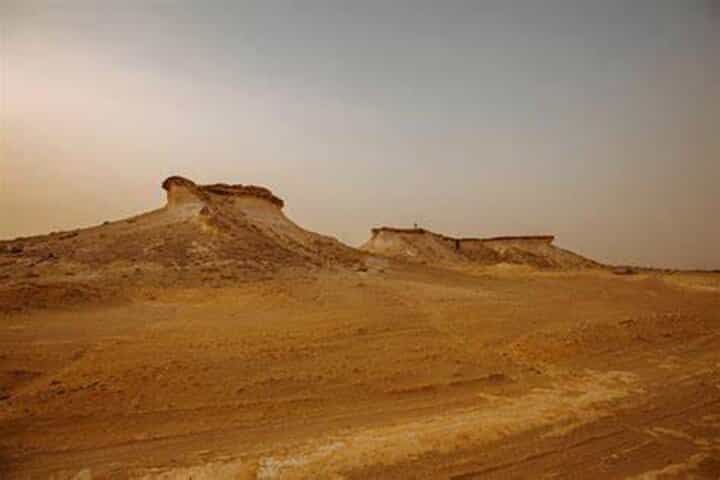 Qatar West Coast Zkreet Richard Sierra Camel Track Rock Formation