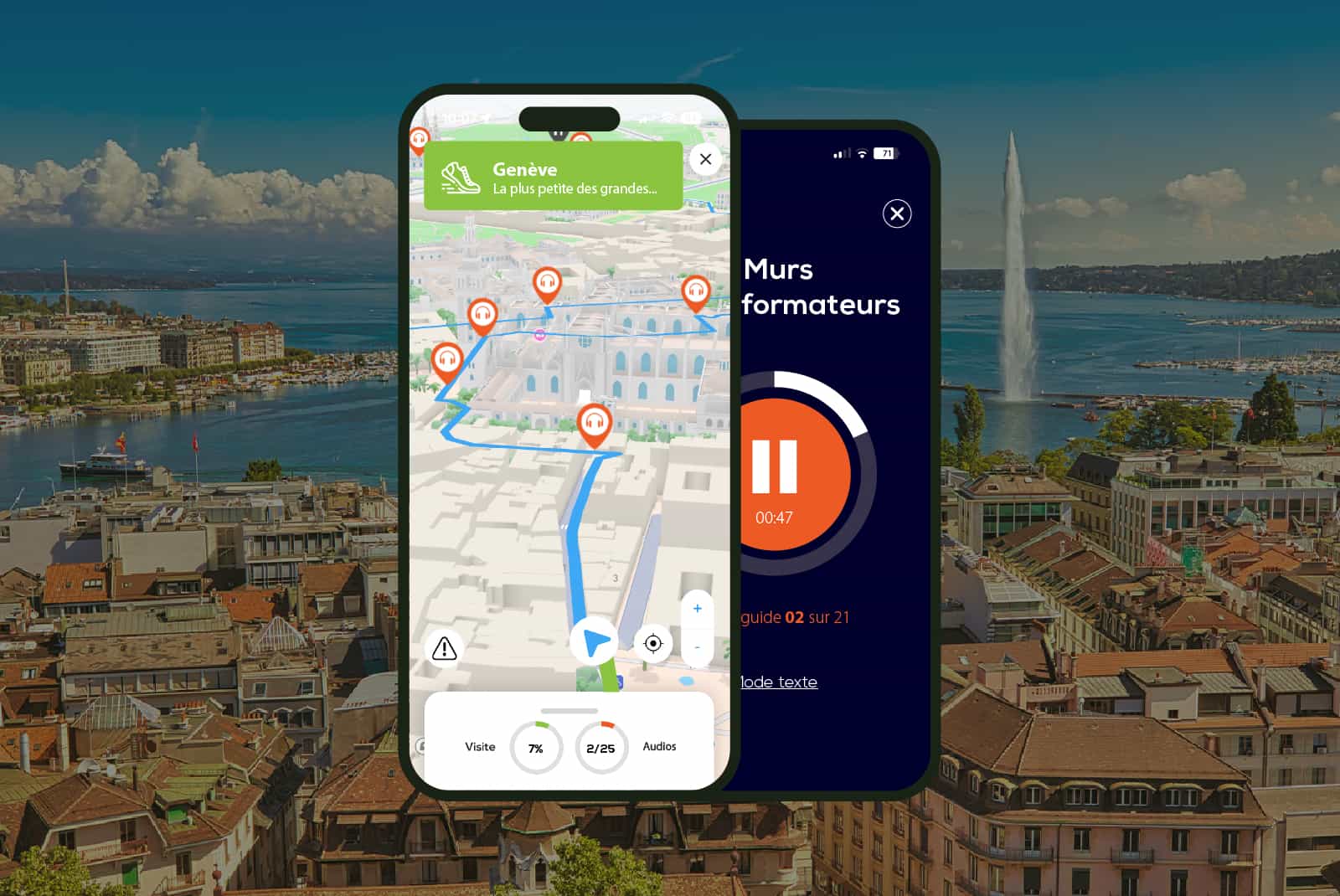 Geneva: 2:10 self-guided audio walking tour and 24 audio commentaries
