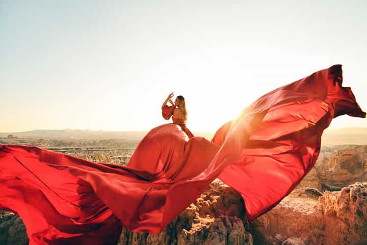 Cappadocia Photoshoot with Flying Dress & Drone Shots