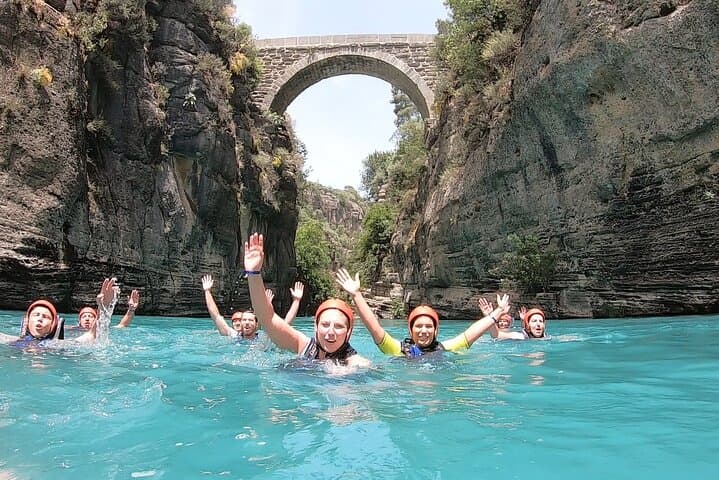 Canyoning Rafting Zipline Adventure Tour from Alanya