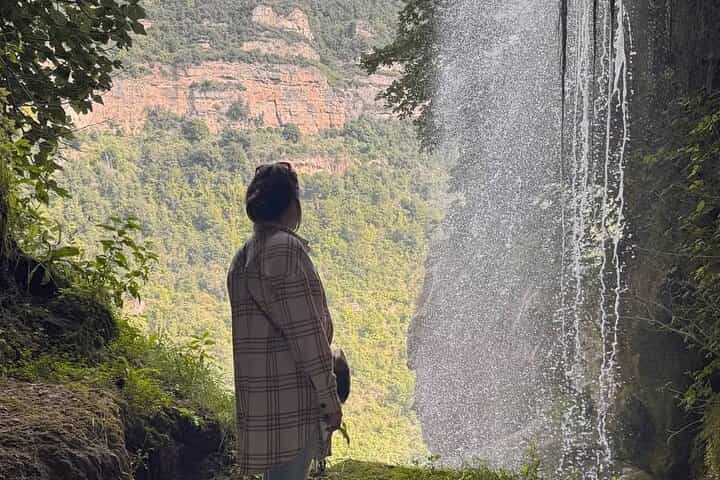 Private Day tour Waterfall Journey Sant Miquel del Fai Magic fountain