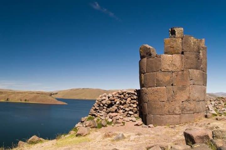 Half-Day Tombs "Chullpas" of Sillustani from Puno