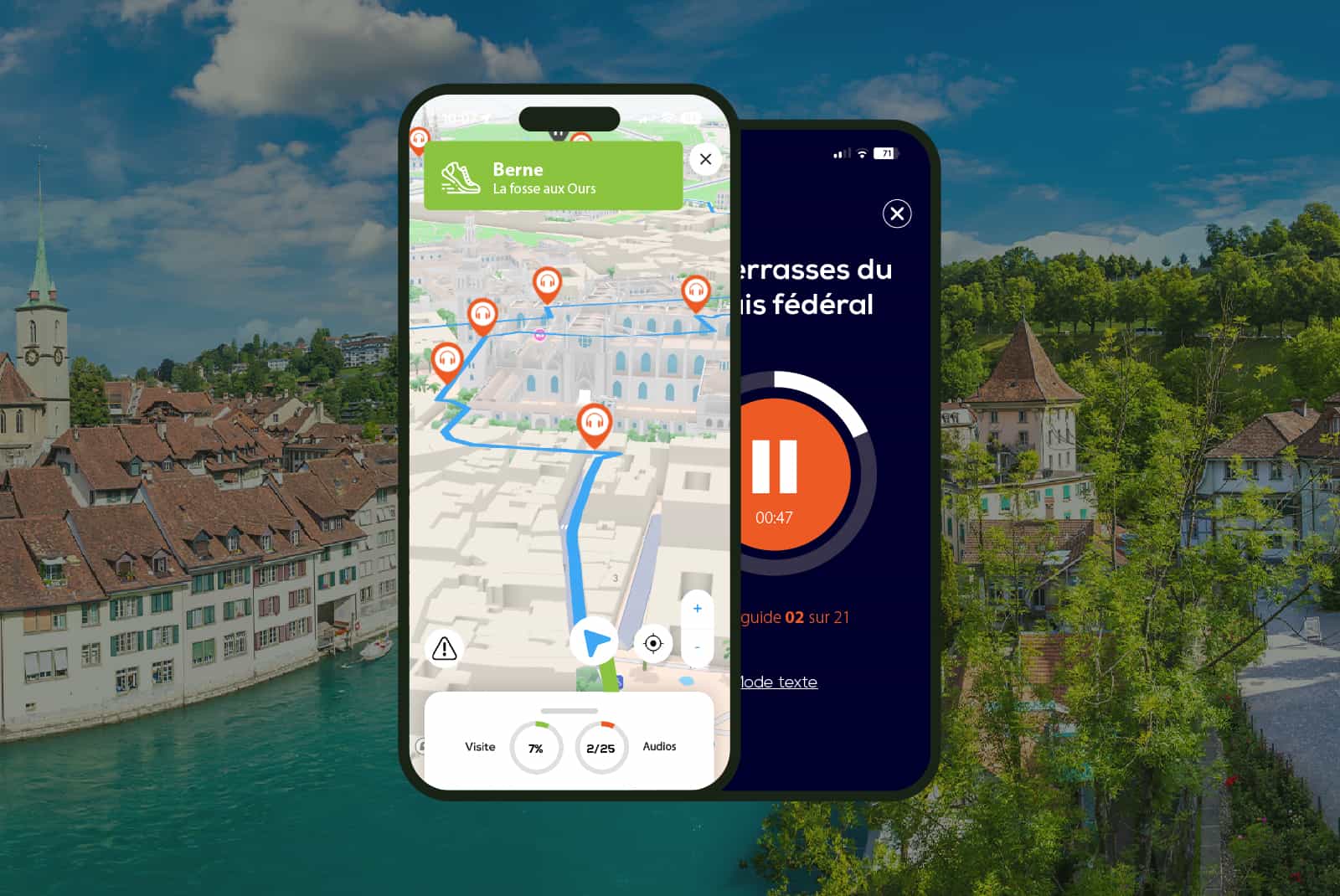 Bern: Audio Guided Walking Tour (1h50 - 23 audio comments)