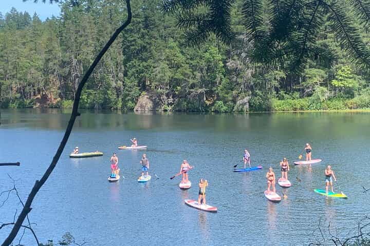 Paddling Thetis Lake