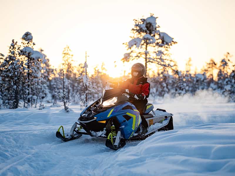Family Snowmobile Safari with Kids’ Mini-Snowmobiles & Campfire, Levi