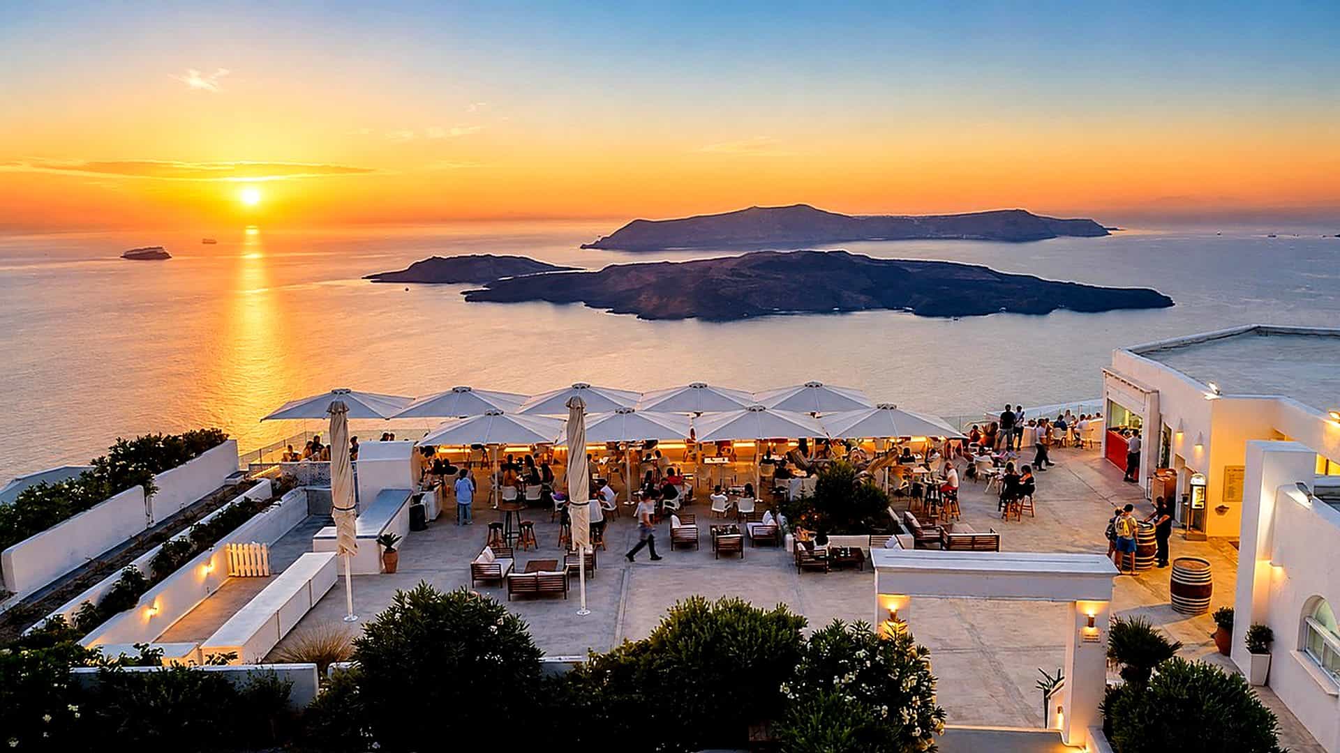 Santorini Private Tour with Sunset Wine Tasting at Santo Wines