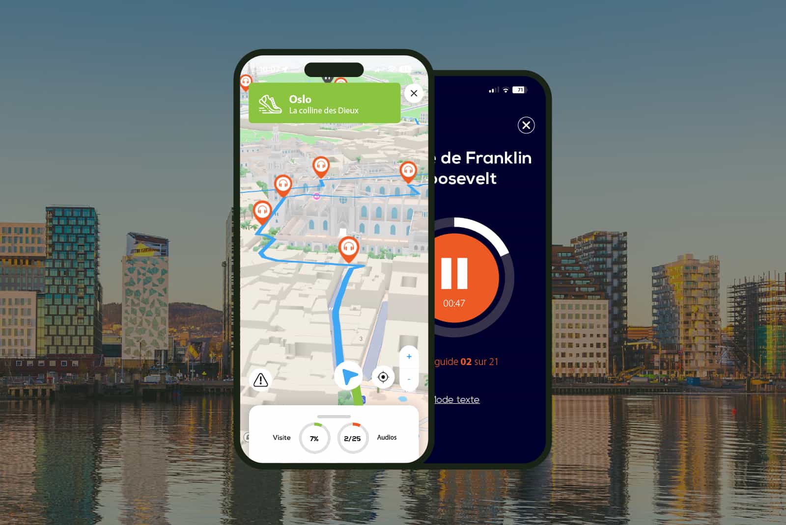 Oslo: 3.00 Hour Audio Guided Walking Tour and 22 Audio Commentaries