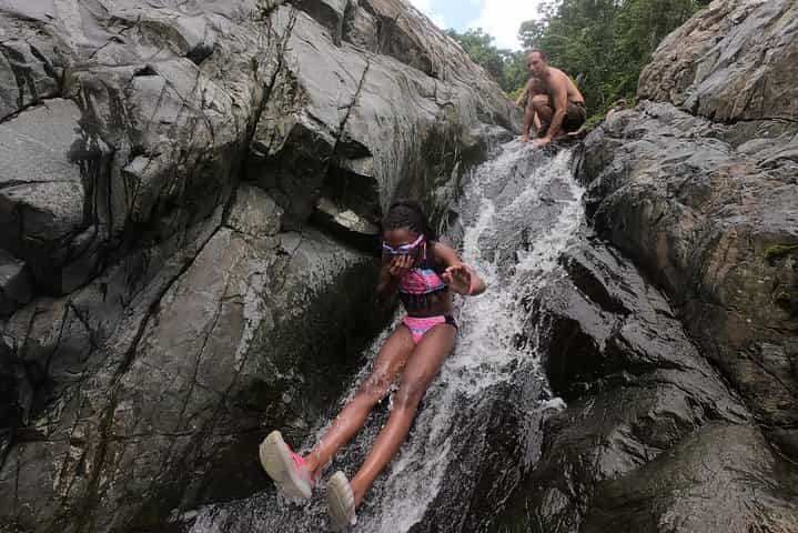 Half-Day El Yunque Rainforest Hike with Waterslide from Fajardo