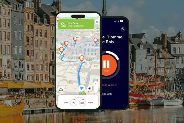 Honfleur: 1-hour audio guided walking tour and 20 audio commentaries