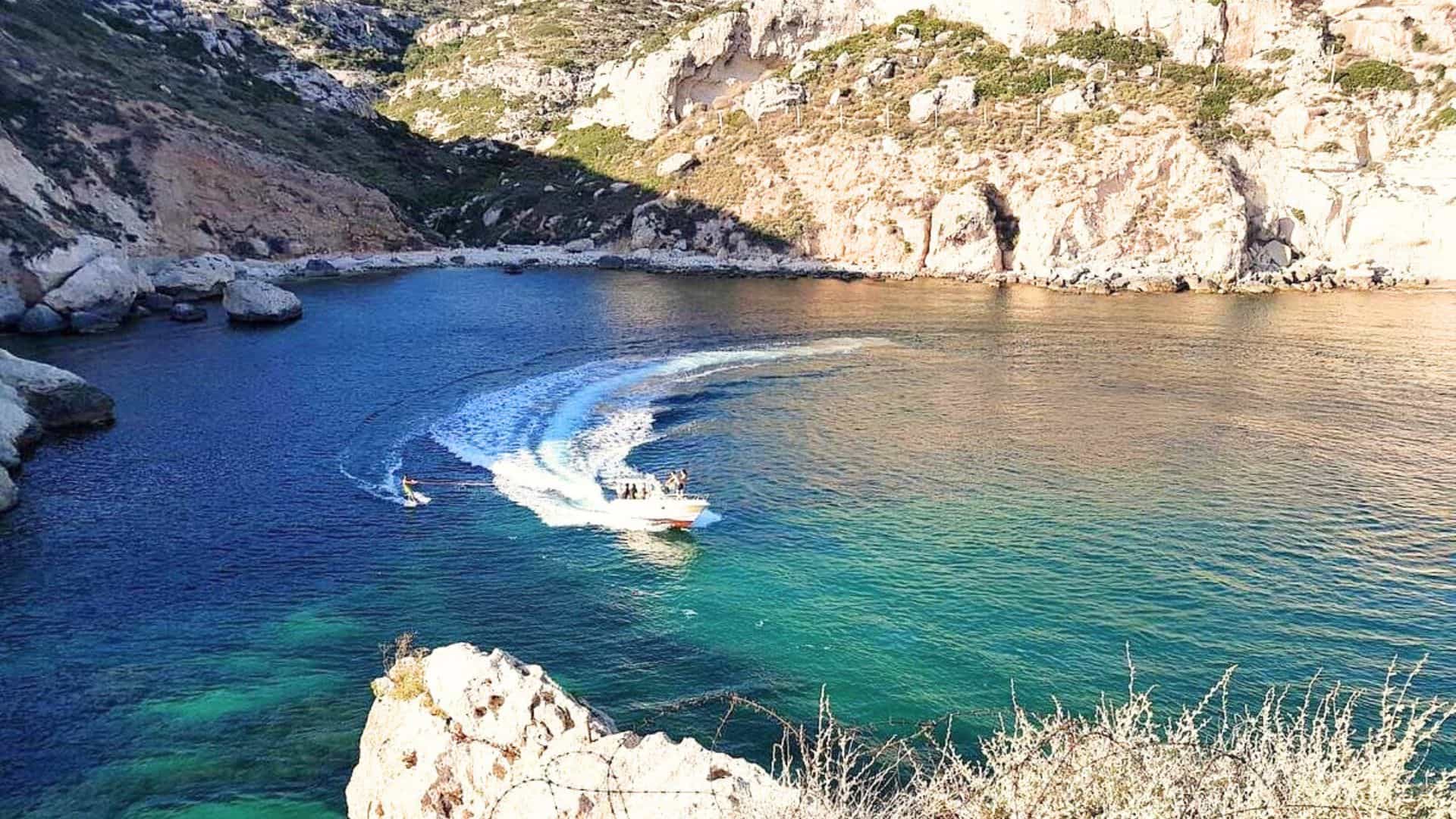 Cagliari: boat tour with snorkeling in the caves