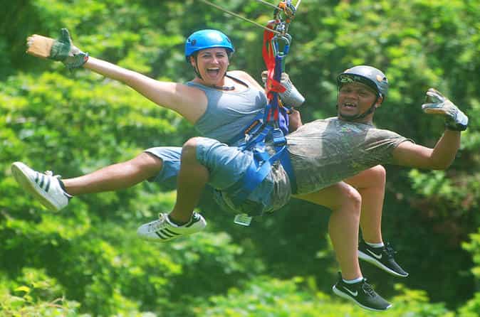 Mega Excursion Zipline, City Tour, Chocolate, Rum Factory & Transportation