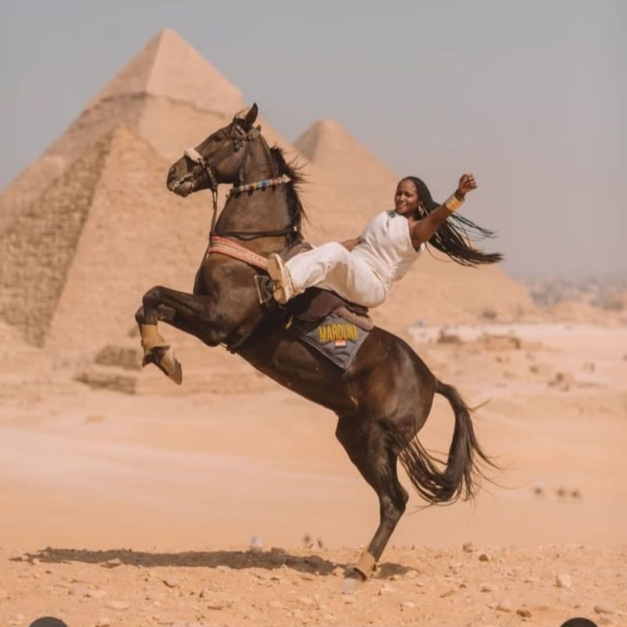 Cairo:Pyramids Tour with Horse Jump Photo & 9-Pyramids View