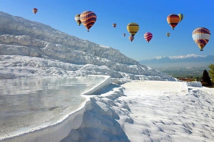 Hot Air Ballooning Over Pamukkale's Wonders