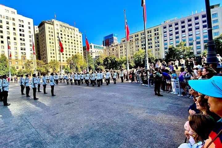 La Moneda Changing of Guard & Historic Santiago Walking Tour