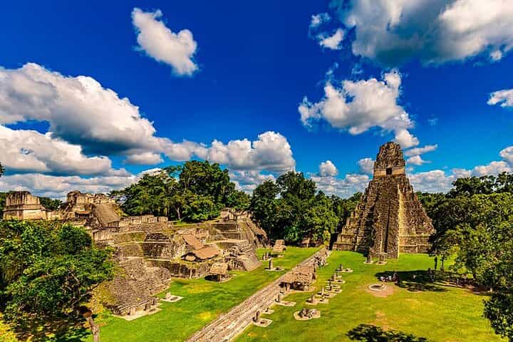 Tikal hart of mayan world by air.