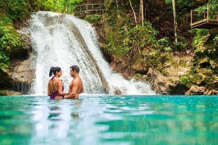 Blue Hole hidden Gem, Waterfalls Lunch and Beach Tour Ocho Rios