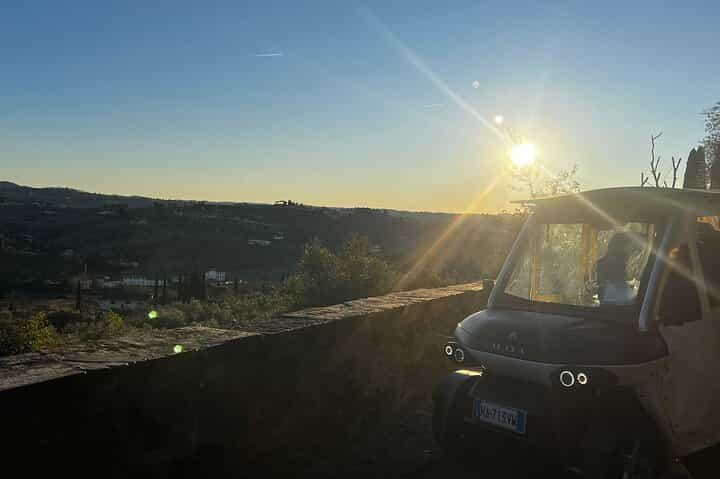 Golf Cart Tour of Florence Michelangelo&Hills with Food Tasting