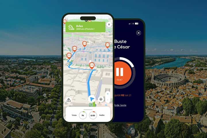 Arles: 1.5 hour audio guided walking tour and 18 audio commentaries