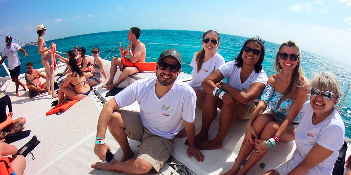 Isla Mujeres: All-Inclusive Catamaran Tour