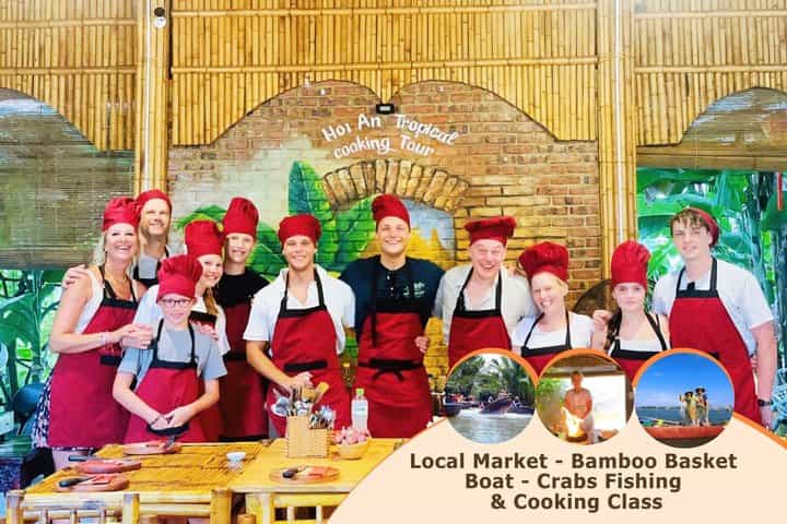 Cooking Class Hoi An:Local Market, Basket Boat, Fishing & Cooking