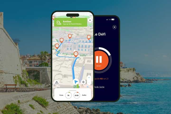 Antibes: 1h15 audio guided walking tour and 22 audio commentaries