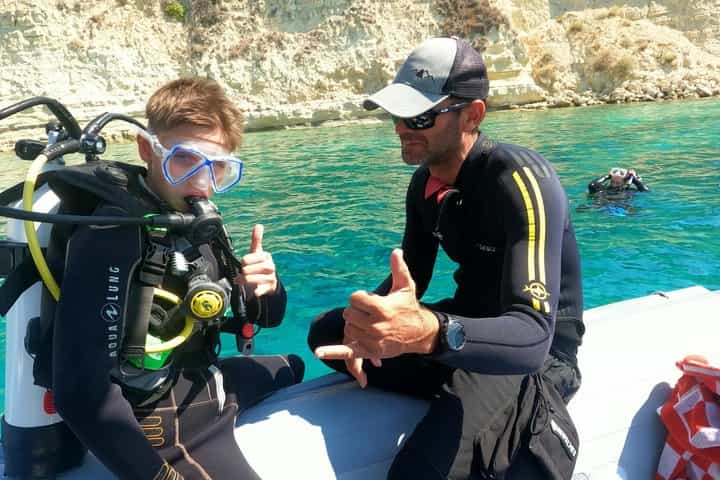 Chania Beginner Scuba Diving by Boat