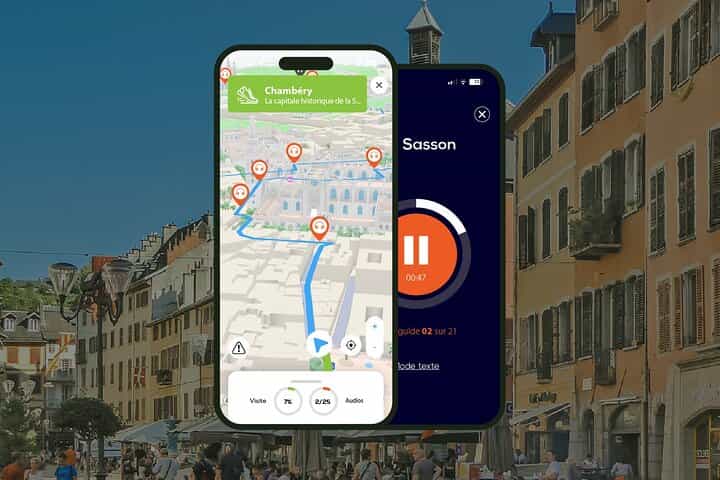 Chambéry: 1.5 hour audio guided walking tour and 23 audio commentaries