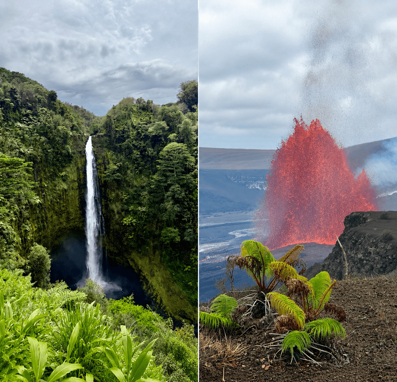 AM: Volcano & Waterfalls