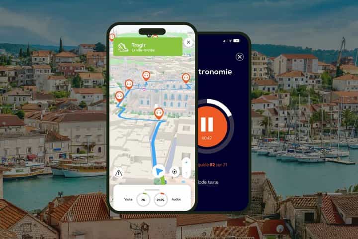 Trogir 1-hour audio guided walking tour and 18 audio commentaries