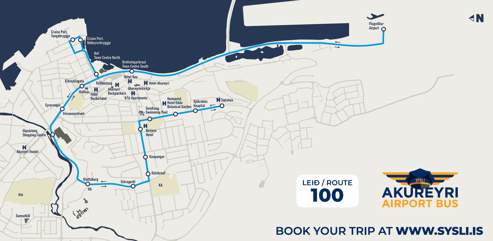 Akureyri Airport Bus - To Airport