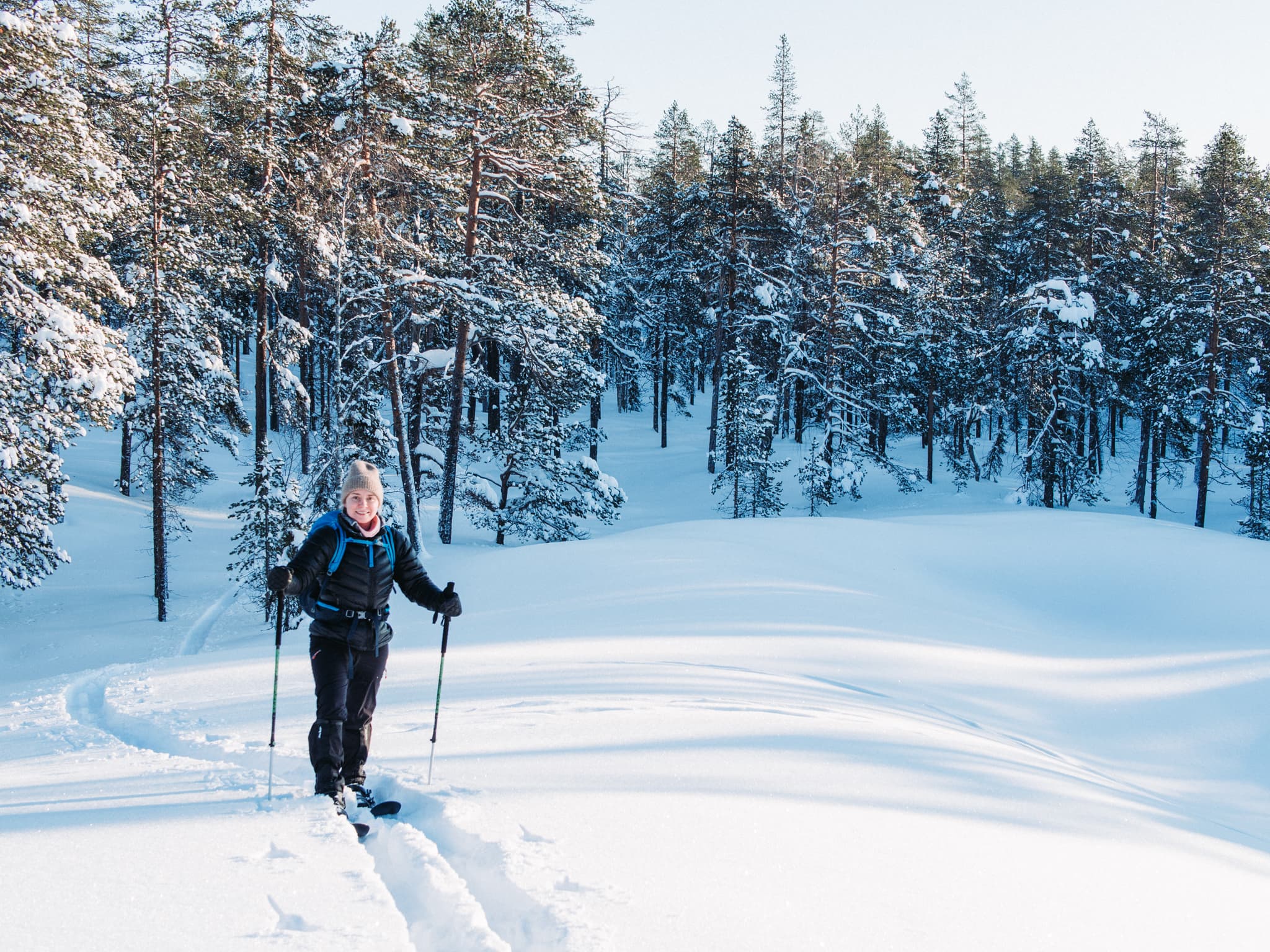 Private Wilderness Skiing Tour in Pyhätunturi