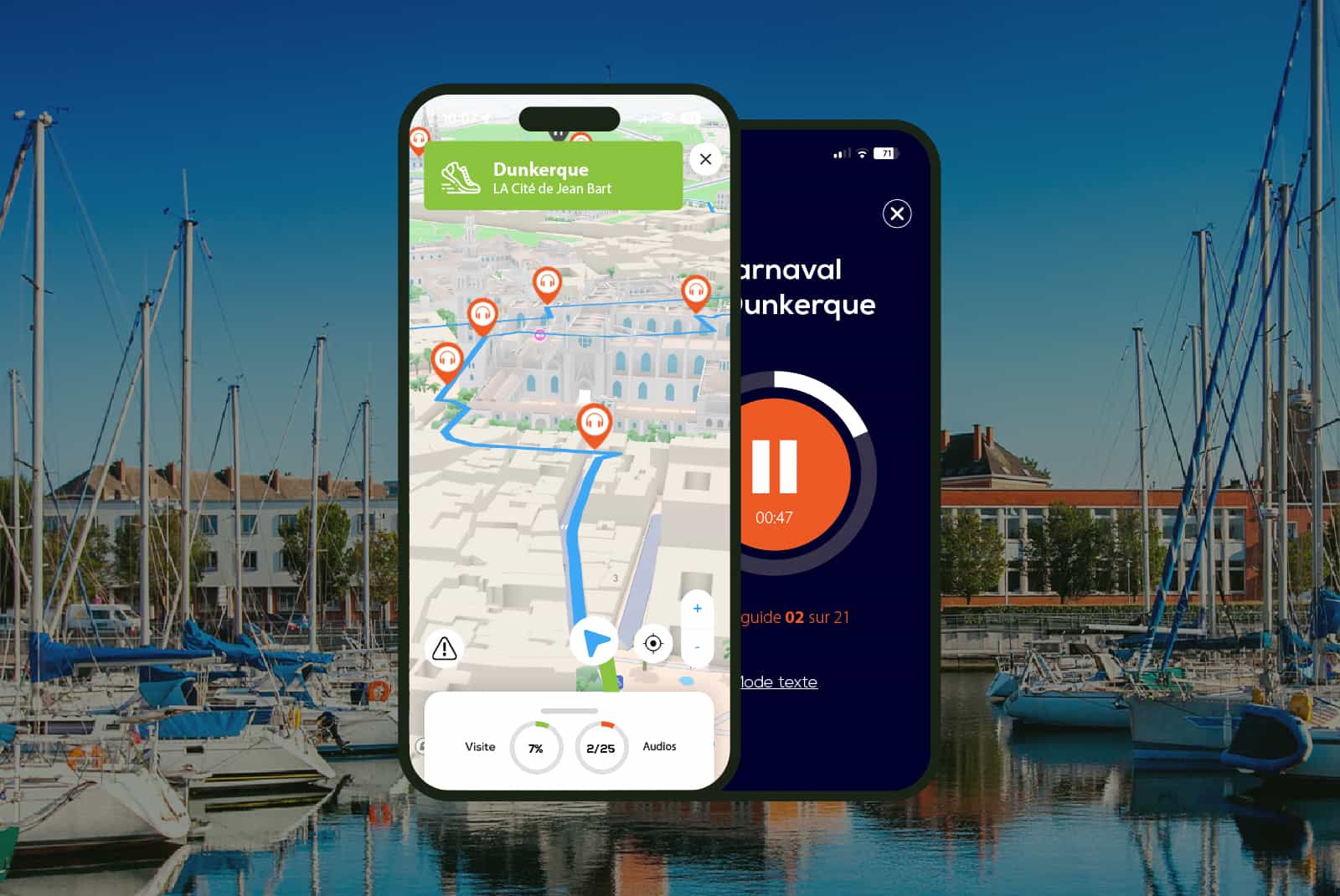 Dunkerque: Audio Guided Walking Tour (3:10 - 22 audio comments)