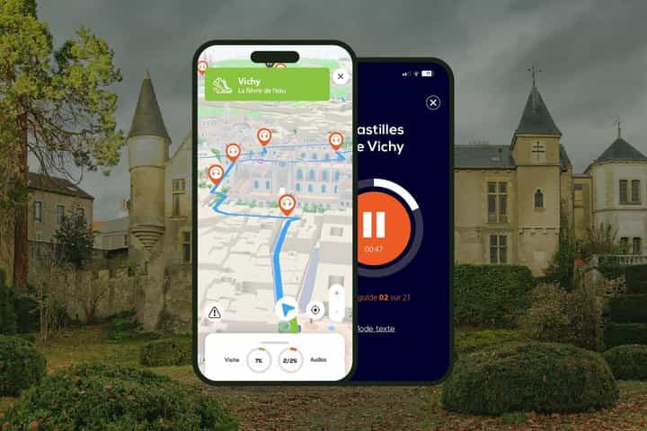 Vichy: 1h35 audio guided walking tour and 27 audio commentaries