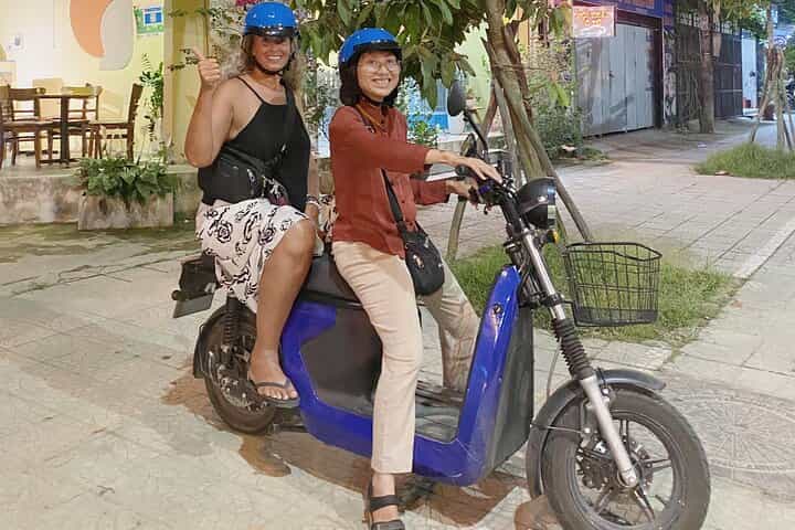 E biking Night Street Food Tour with Local Guide