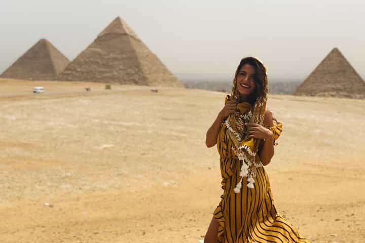 Giza Pyramids Visit with Downtown Cairo Food Tour Egypt Travel