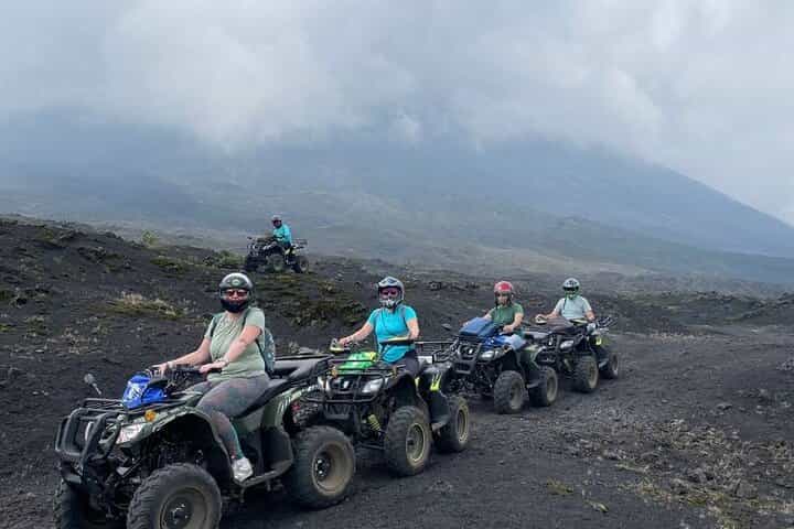 Volcan Pacaya crossing on wheels ATV From Antigua Guatemala