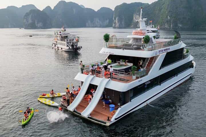 From Cat Ba Island Explore Lan Ha Bay with D'Charme Luxury Cruise