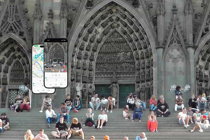 Cologne Cathedral tour audio guide with mobile phone