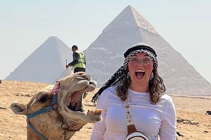 All inclusive,Giza Pyramids camel ride,lunch,&inside pyramids