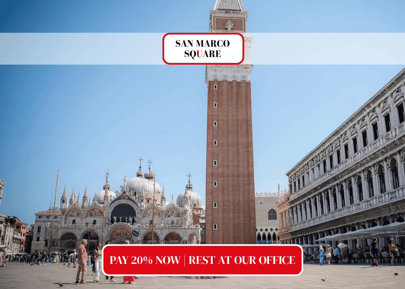 St. Mark's Basilica, Doge's Palace Guided Tour, Bell Tower Priority Entry - Book for 20% — fully refundable